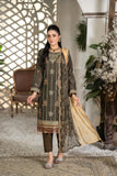 AIK ARZOO. Unstitched-3Pc Embroidered Cotton Suit
