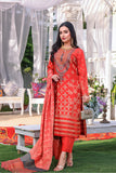 3PC Embroidered Staple Broshia Cotton -Unstitched