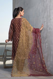 Unstitched - 3 Pc Embroidered Cotton Suit