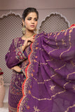 Unstitched - 3 Pc Embroidered Cotton Suit