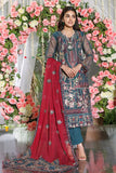 Unstitched - 3Pc Luxury Embroidered Organza Suit
