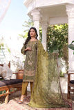 Unstitched-3Pc Embroidered Two Tone Cotton  Suit