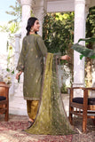 Unstitched-3Pc Embroidered Two Tone Cotton  Suit