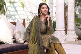 Unstitched-3Pc Embroidered Two Tone Cotton  Suit