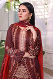Unstitched-3Pc Embroidered Two Tone Cotton  Suit