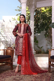 Unstitched-3Pc Embroidered Two Tone Cotton  Suit