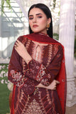 Unstitched-3Pc Embroidered Two Tone Cotton  Suit