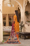 Digital Printed Lawn -3pc Unstitched - Golden