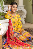 Digital Printed Lawn -3pc Unstitched-Yellow