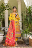 Digital Printed Lawn -3pc Unstitched-Yellow